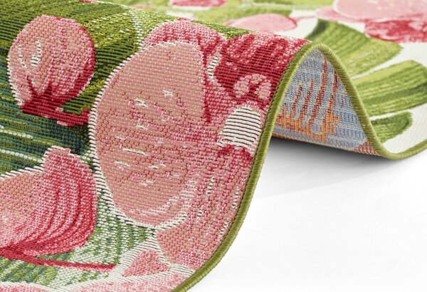 Hanse Home , Kusový koberec Flair 105614 Tropical Flamingo Multicolored – na von aj na doma, 200x285, viacfarebná, chodba / predsieň
