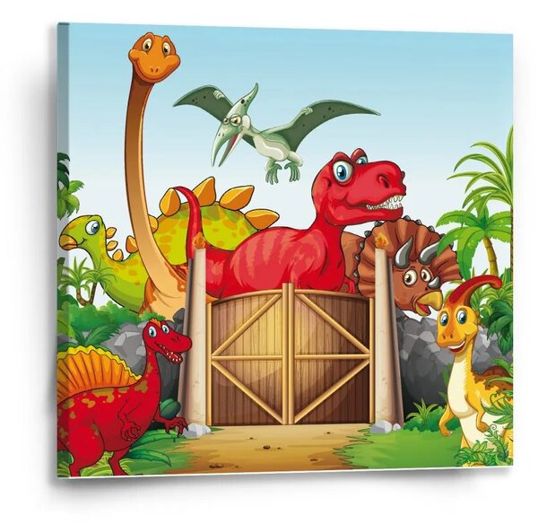 Sablio Obraz Dinosauri 4 - 50x50 cm