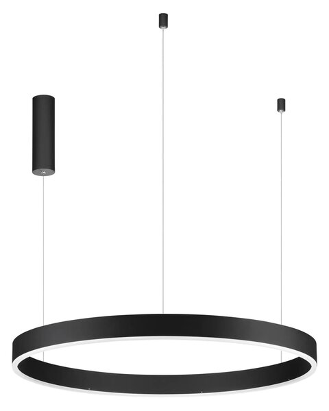 LED luster Motif 80 čierne CCT s diaľkovým ovládaním – Čierna