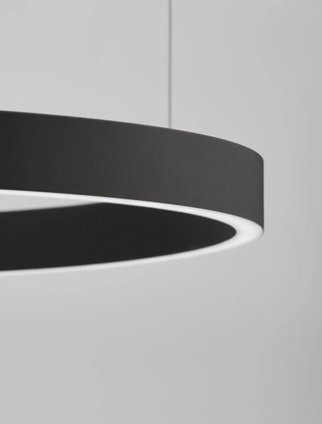 LED luster Elowen 80 čierne – Čierna