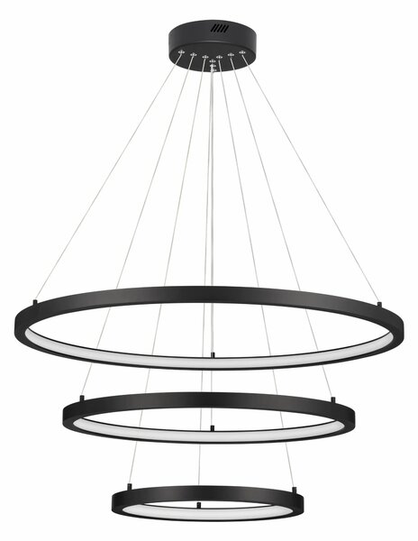 LED luster Empatia 180 čierne – Čierna