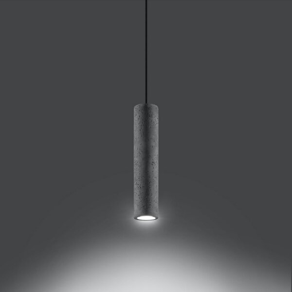 Sollux SL.0653 - Luster na lanku LUVO 1xGU10/40W/230V betón/čierna