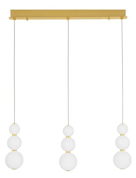 Rustikálny luster Perla 70 zlaté – LED