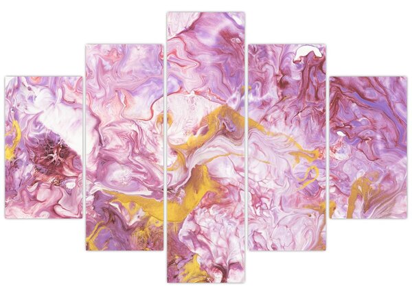 Obraz - Ružová abstrakcia (150x105 cm)