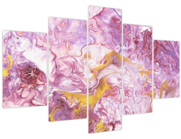 Obraz - Ružová abstrakcia (150x105 cm)