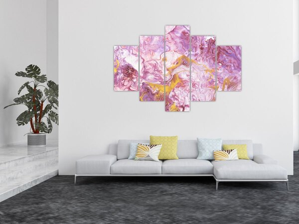 Obraz - Ružová abstrakcia (150x105 cm)