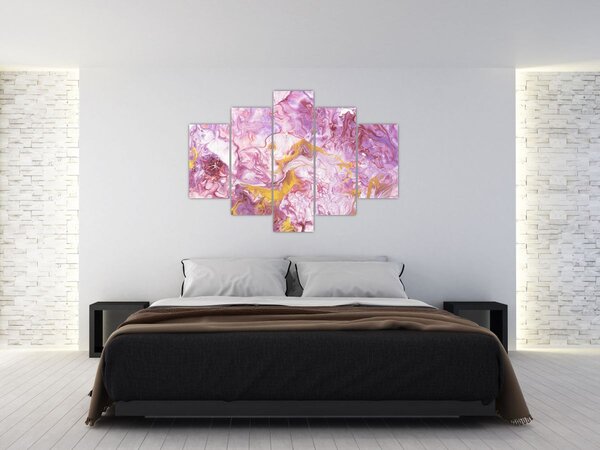 Obraz - Ružová abstrakcia (150x105 cm)