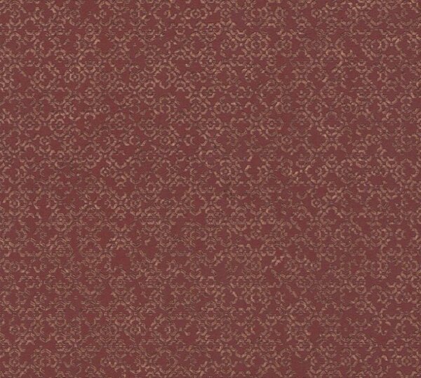 A.S. Création | Vliesová tapeta na stenu Metropolitan Stories 2 37866-3 | 0,53 x 10,05 m | červená, metalická, hnedá