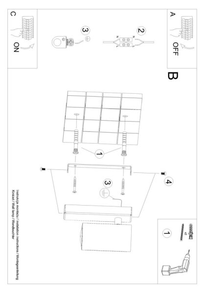 Sollux SL.1076 - Nástenné svietidlo UTTI 1xGU10/40W/230V biela