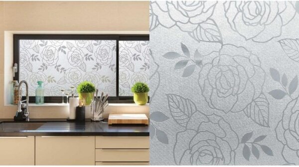 PATIFIX | samolepiaca okenná fólia na sklo 11-2185 | šírka 45 cm | KVETY