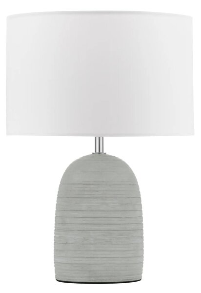 Rustikálna stolová lampa Chempo – Sivá