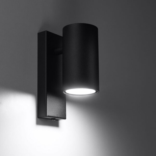 Sollux SL.1077 - Nástenné svietidlo UTTI 1xGU10/40W/230V čierna