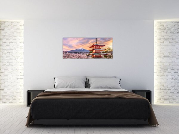 Obraz - Fudži, Japonsko (120x50 cm)