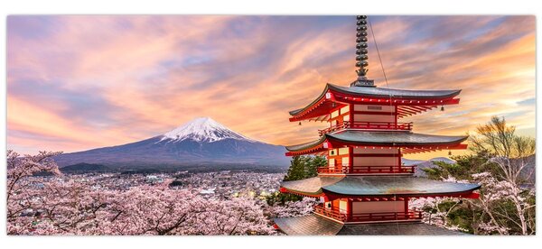 Obraz - Fudži, Japonsko (120x50 cm)