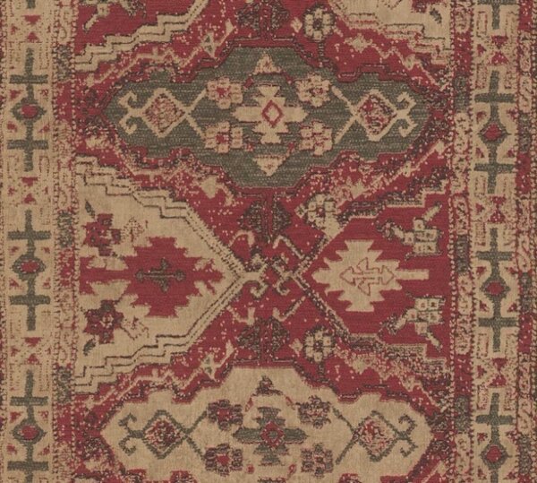 A.S. Création | Vliesová tapeta na stenu Metropolitan Stories 2 37868-1 | 0,53 x 10,05 m | červená, béžová, čierna, hnedá