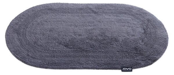 Kúpeľňový koberček Javo Cotton antracitový ovál