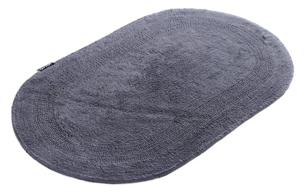 Kúpeľňový koberček Javo Cotton antracitový ovál