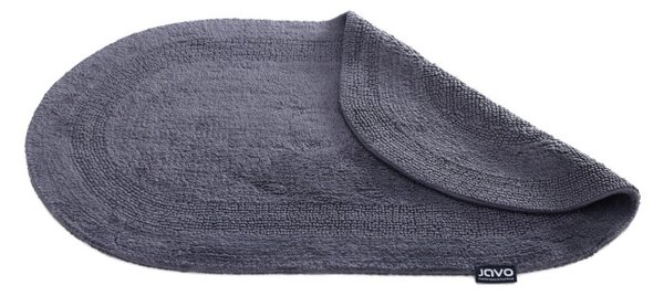 Kúpeľňový koberček Javo Cotton antracitový ovál