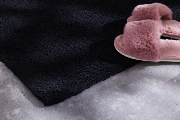 Kúpeľňový koberček Javo Cotton čierny