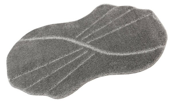 Kúpeľňový koberček Shell sivý