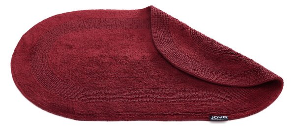 Kúpeľňový koberček Javo Cotton bordový ovál