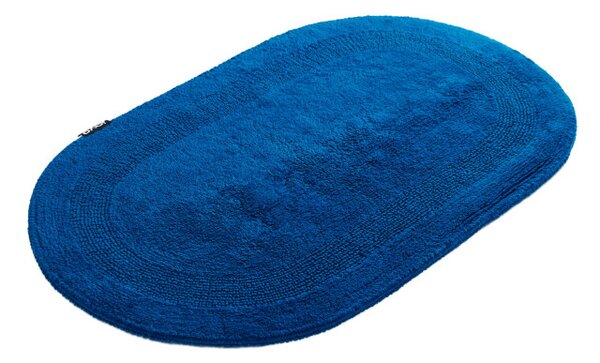 Kúpeľňový koberček Javo Cotton tmavotyrkysový ovál