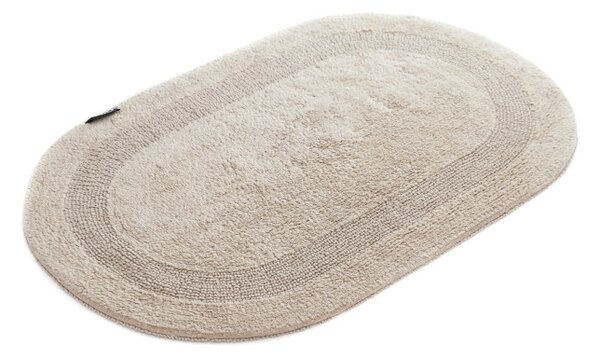 Kúpeľňový koberček Javo Cotton béžový ovál