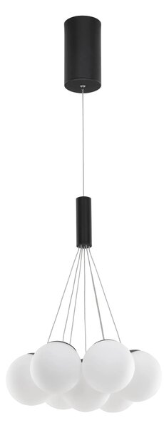 Rustikálny luster Nuvole 36 čierne – LED