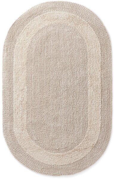 Kúpeľňový koberček Javo Cotton béžový ovál