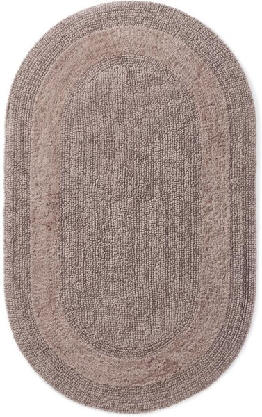 Kúpeľňový koberček Javo Cotton sepia ovál