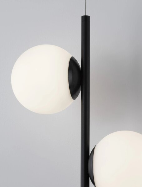 Rustikálny luster Nuvole 28.5 čierne – LED