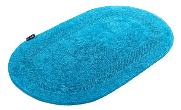 Kúpeľňový koberček Javo Cotton svetlotyrkysový ovál