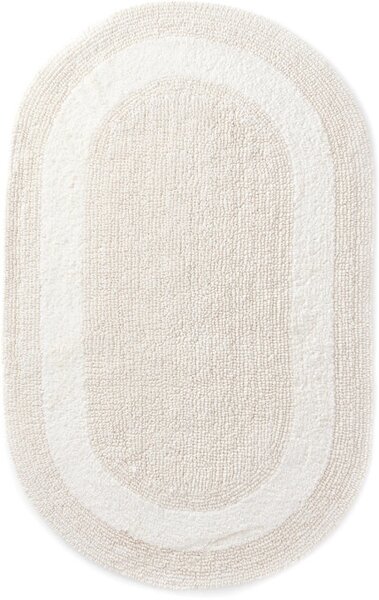 Kúpeľňový koberček Javo Cotton naturálny ovál