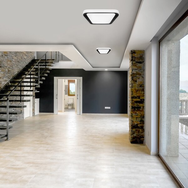 LED Stmievateľné stropné svietidlo QUADRO LED/38W/230V 3000-6000K biela/čierna + DO