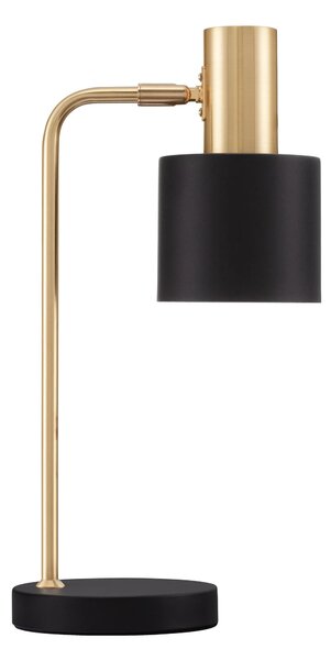 Rustikálna stolová lampa Paz čierne – Čierna