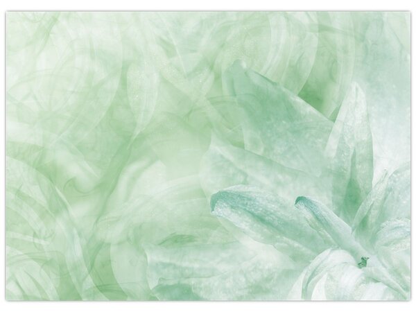 Obraz - Zelený kvet (70x50 cm)