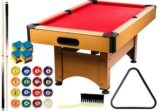 GamesPlanet® biliardový stôl TRENDLINE, 6ft, červený