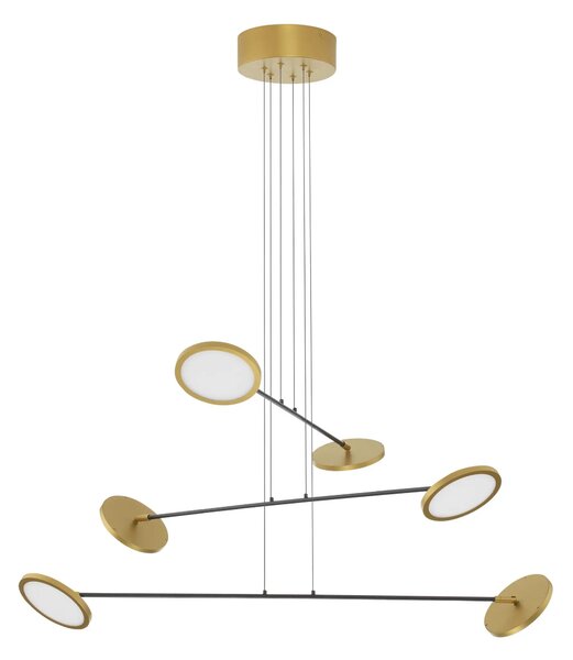 Rustikálny luster Scope 6 zlatá