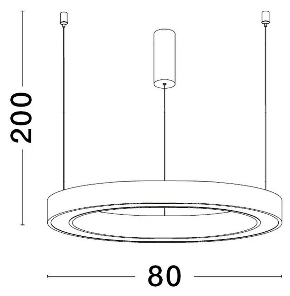 LED luster Sting 80 biele – Biela
