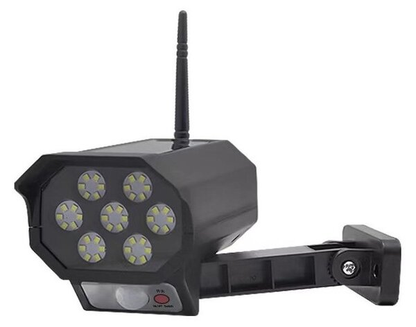 LED maketa bezpečnostnej kamery so senzorom LED/5W/5,5V IP65 + diaľkový ovládač