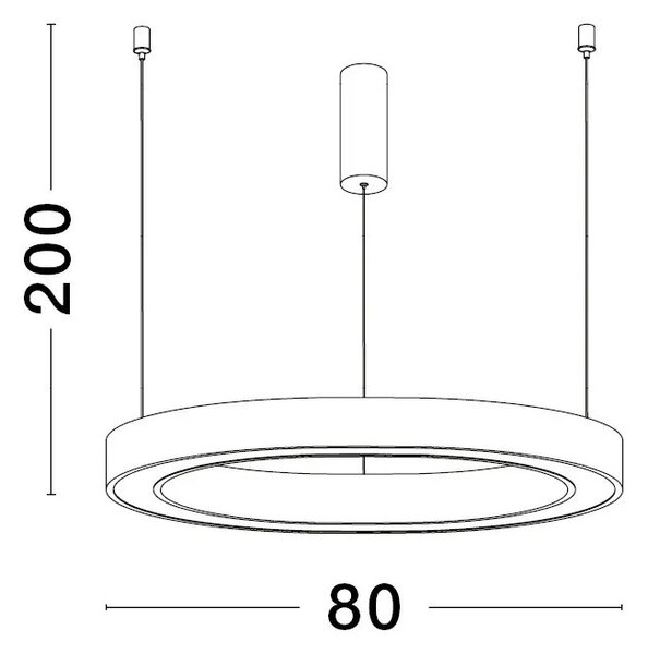 LED luster Sting 80 zlatá