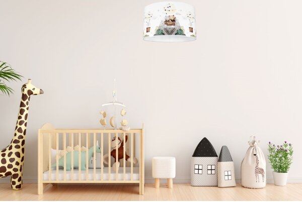 Detské stropné svietidlo BEARS 1xE27/60W/230V