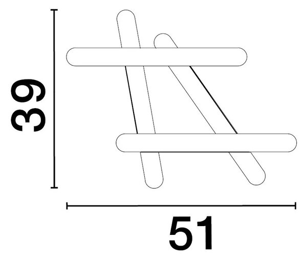 Stropné svietidlo LED so stmievaním Willow 51 biele – Biela