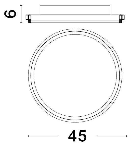 LED stropné svietidlo Willow R 45 zlaté – Zlatá