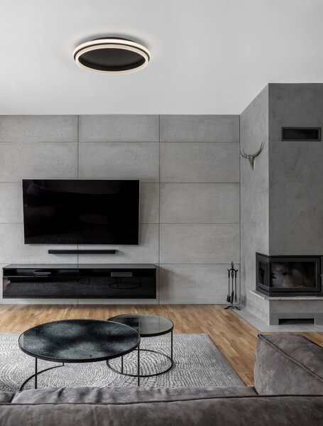 LED stropné svietidlo Willow R 45 čierne – Čierna