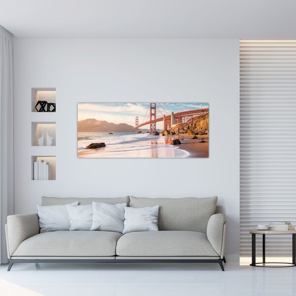 Obraz - Golden Gate Bridge (120x50 cm)