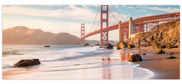 Obraz - Golden Gate Bridge (120x50 cm)