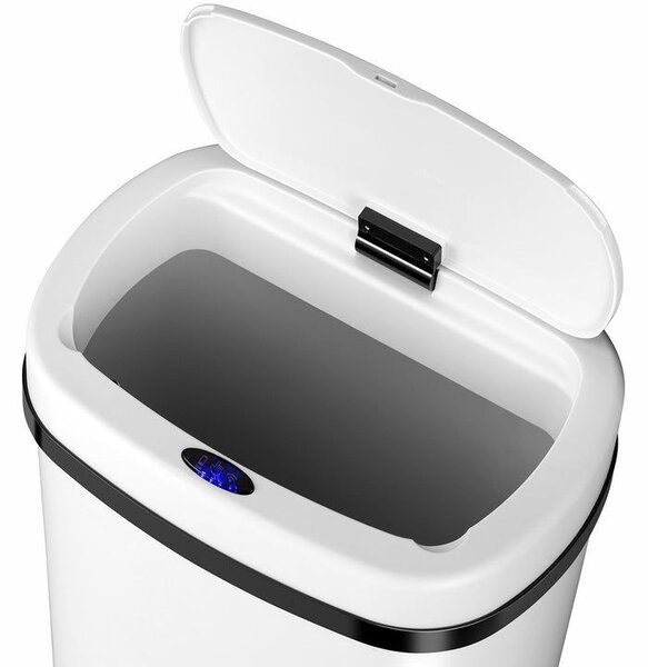 Automatický bezdotykový odpadkový kôš 60 l – biely