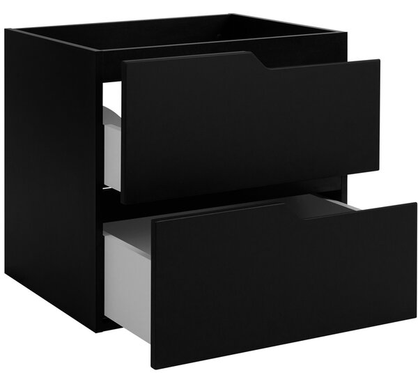 MODERN čierny B60 závesná skrinka pod umývadlo 60 cm