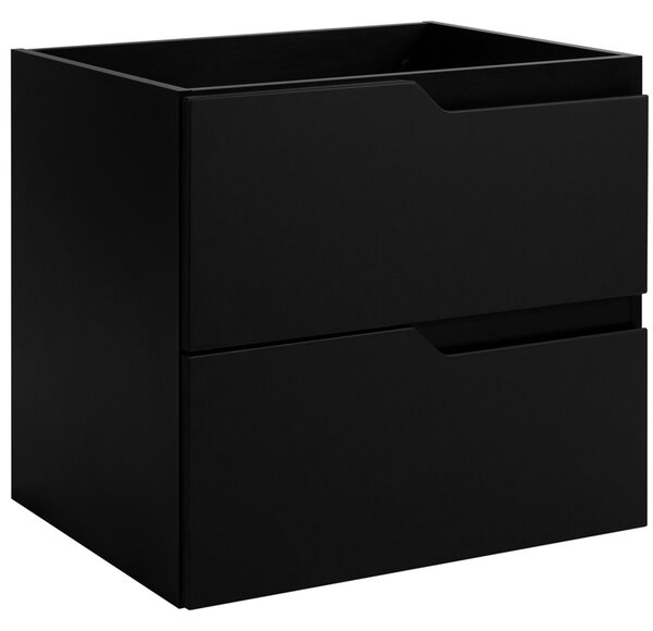 MODERN čierny B60 závesná skrinka pod umývadlo 60 cm